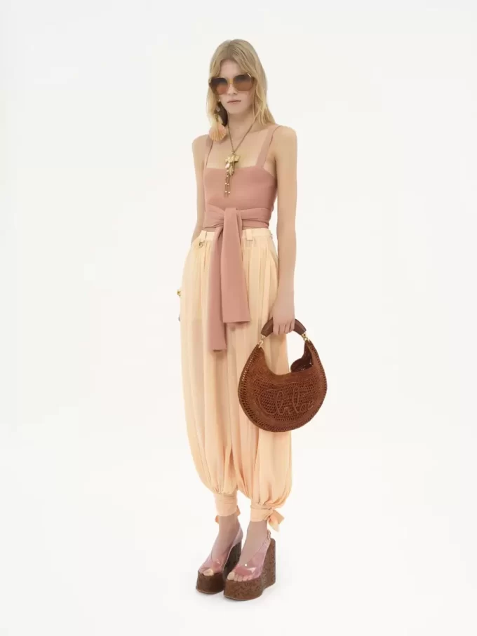 Bolso hobo Summer Banana en rafia Bolso hobo Summer Banana en rafia