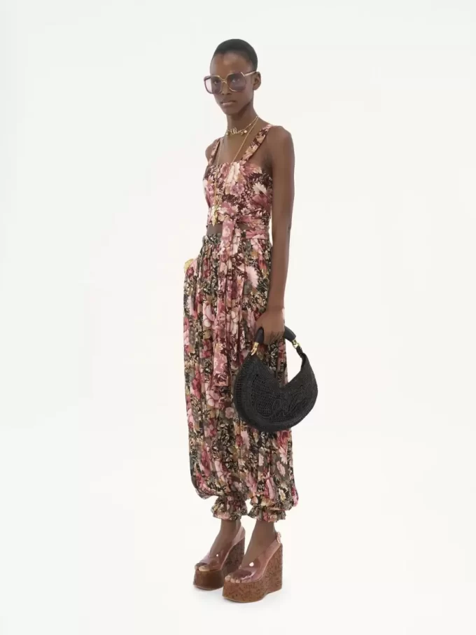 Bolso hobo Summer Banana en rafia