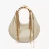 Bolso hobo Twisted Shell en piel brillante Bolso hobo Twisted Shell en piel brillante