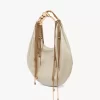 Bolso hobo Twisted Shell en piel brillante Bolso hobo Twisted Shell en piel brillante