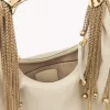 Bolso hobo Twisted Shell en piel brillante Bolso hobo Twisted Shell en piel brillante