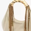 Bolso hobo Twisted Shell en piel brillante Bolso hobo Twisted Shell en piel brillante