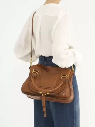 Bolso Marcie en piel brillante