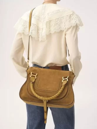 Bolso Marcie en piel de ante