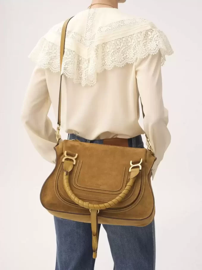 Bolso Marcie en piel de ante Bolso Marcie en piel de ante