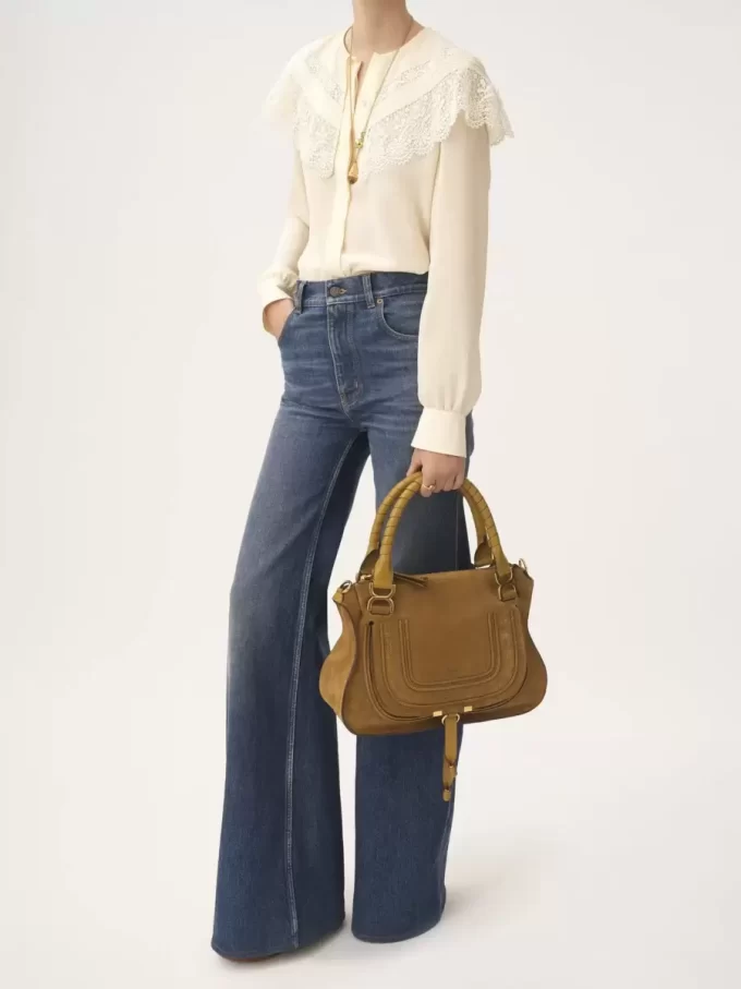 Bolso Marcie en piel de ante Bolso Marcie en piel de ante