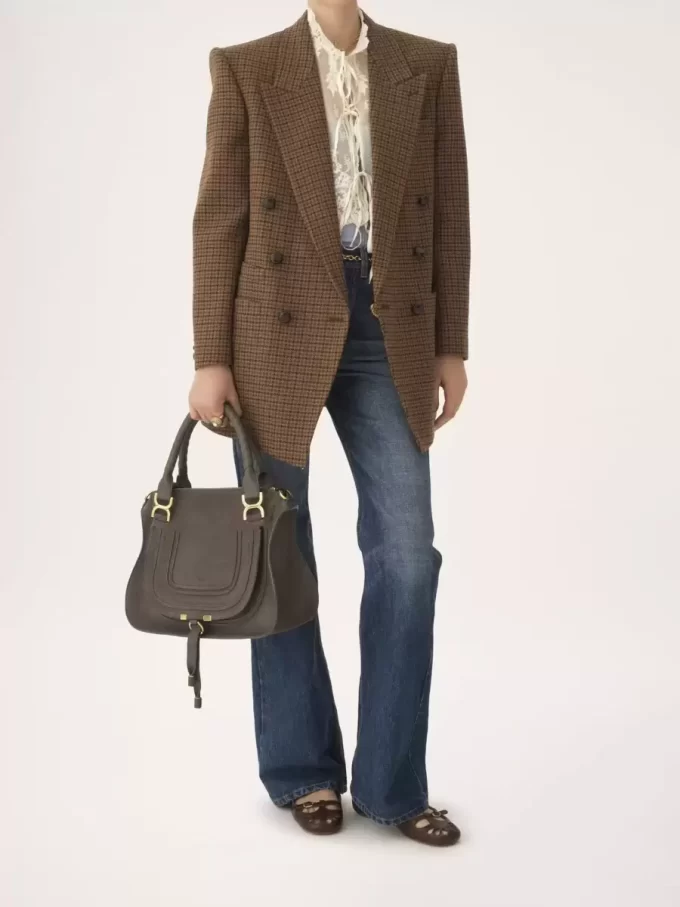 Bolso Marcie en piel de ante Bolso Marcie en piel de ante