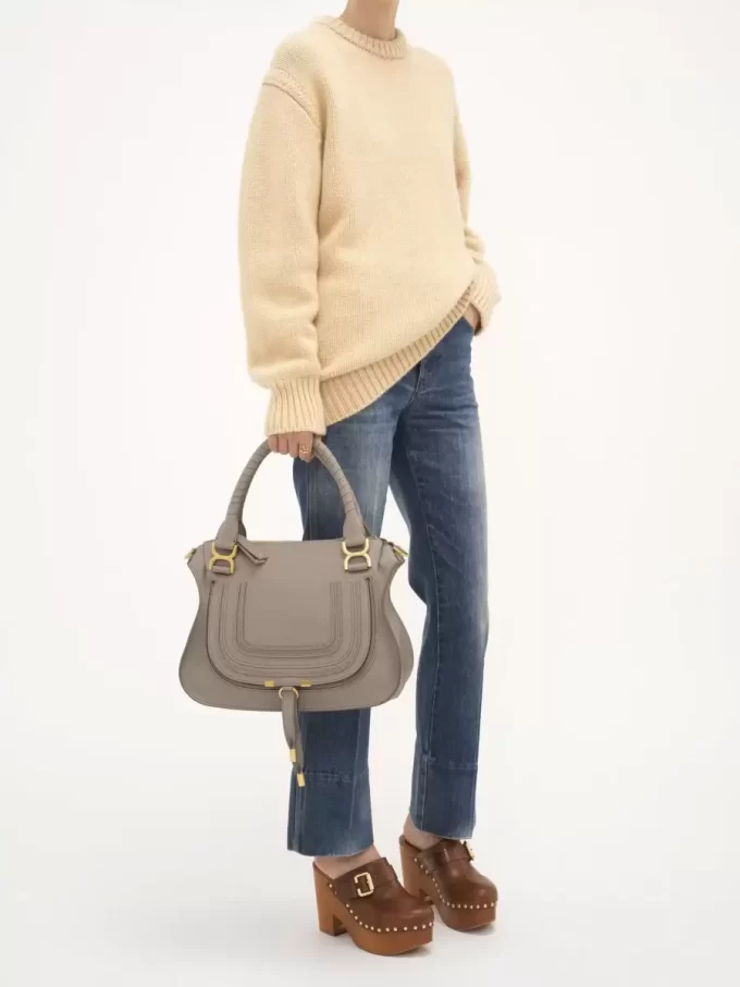 Bolso Marcie en piel granulada