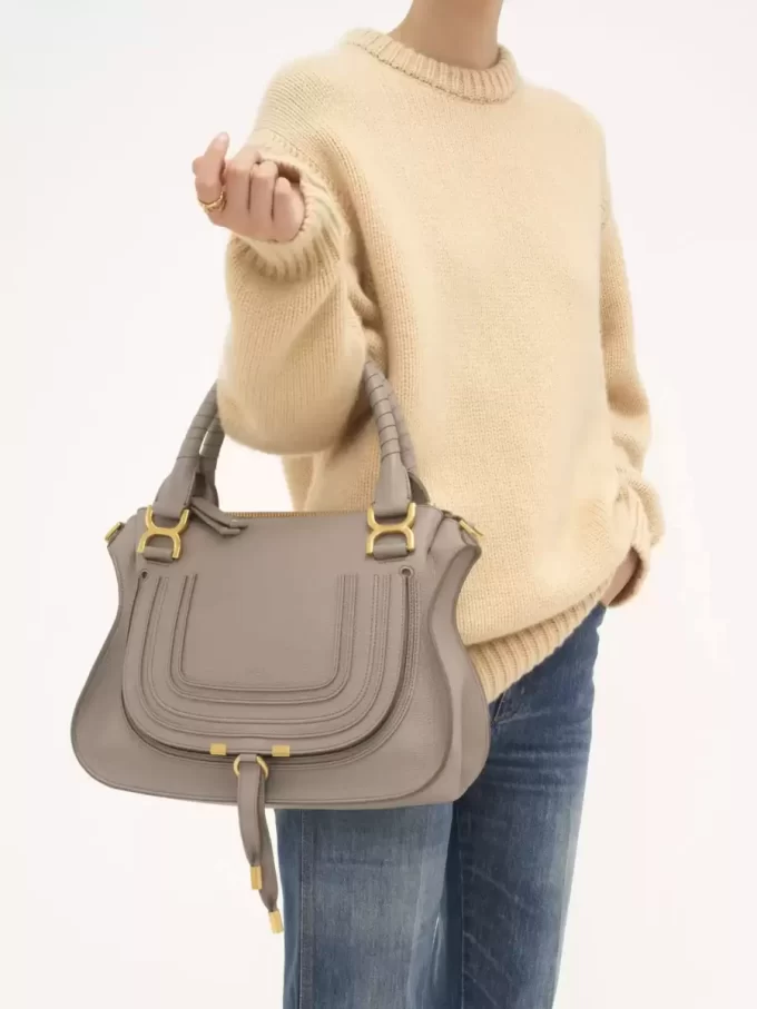 Bolso Marcie en piel granulada