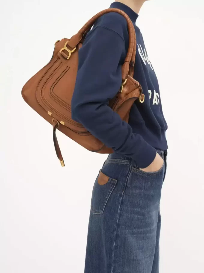 Bolso Marcie en piel granulada Bolso Marcie en piel granulada