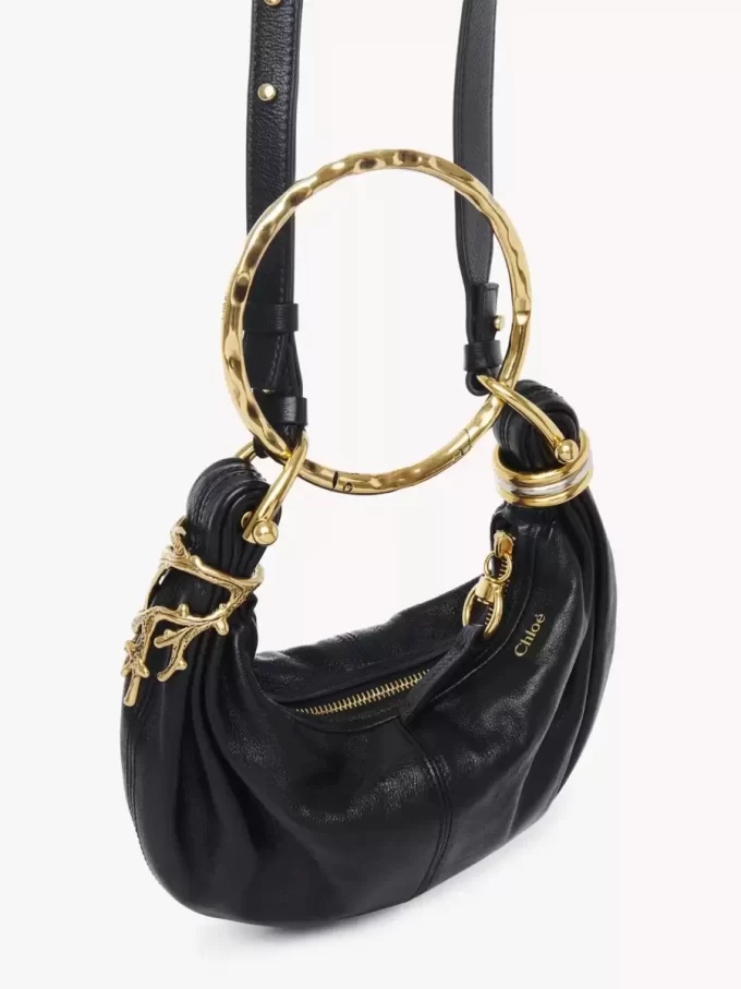 Bolso Mini Pulsera Hobo en piel granulada Bolso Mini Pulsera Hobo en piel granulada