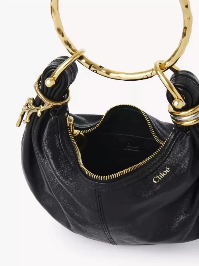 Bolso Mini Pulsera Hobo en piel granulada Bolso Mini Pulsera Hobo en piel granulada