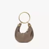 Bolso Mini Pulsera Hobo en piel serraje