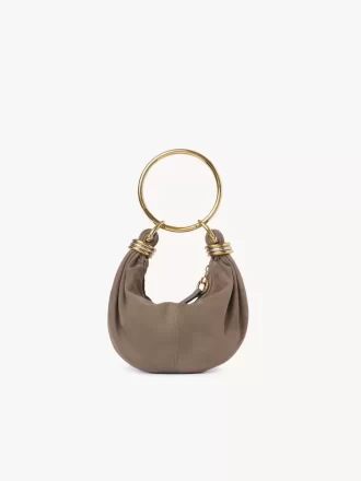Bolso Mini Pulsera Hobo en piel serraje
