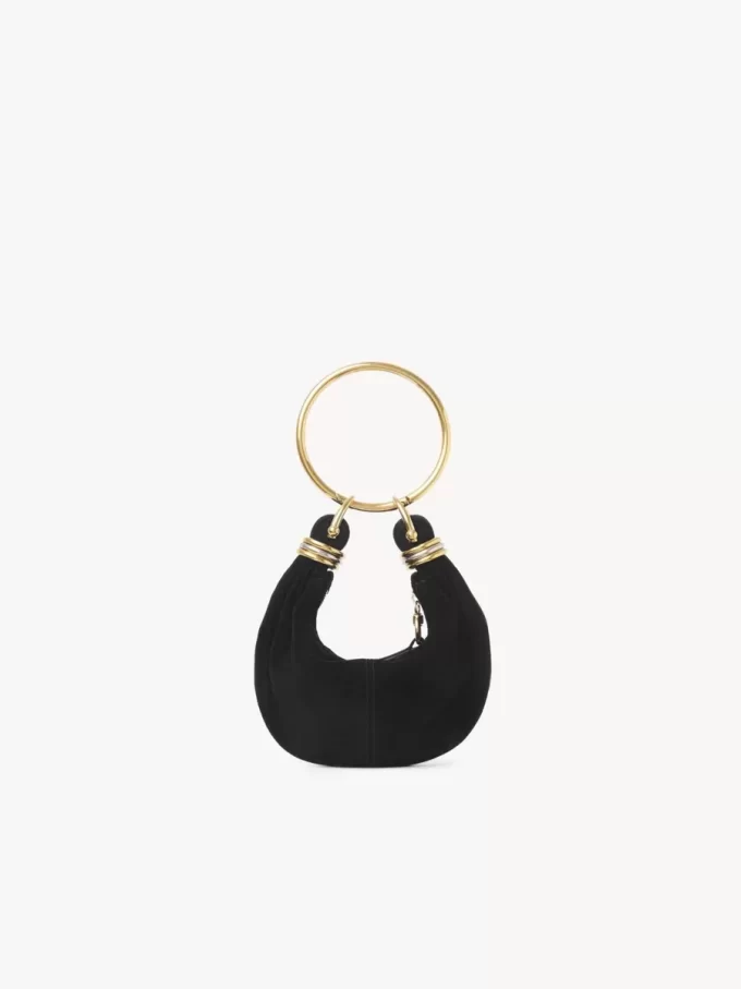 Bolso Mini Pulsera Hobo en piel serraje