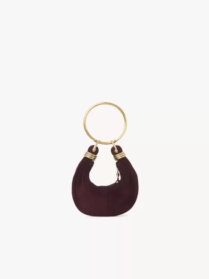 Bolso Mini Pulsera Hobo en piel serraje