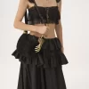 Bolso Mini Pulsera Hobo en piel serraje