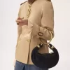 Bolso Mini Pulsera Hobo en piel serraje