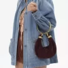 Bolso Mini Pulsera Hobo en piel serraje