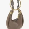 Bolso Mini Pulsera Hobo en piel serraje