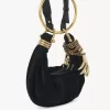 Bolso Mini Pulsera Hobo en piel serraje