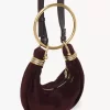 Bolso Mini Pulsera Hobo en piel serraje