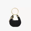 Bolso Mini Pulsera Hobo en piel serraje