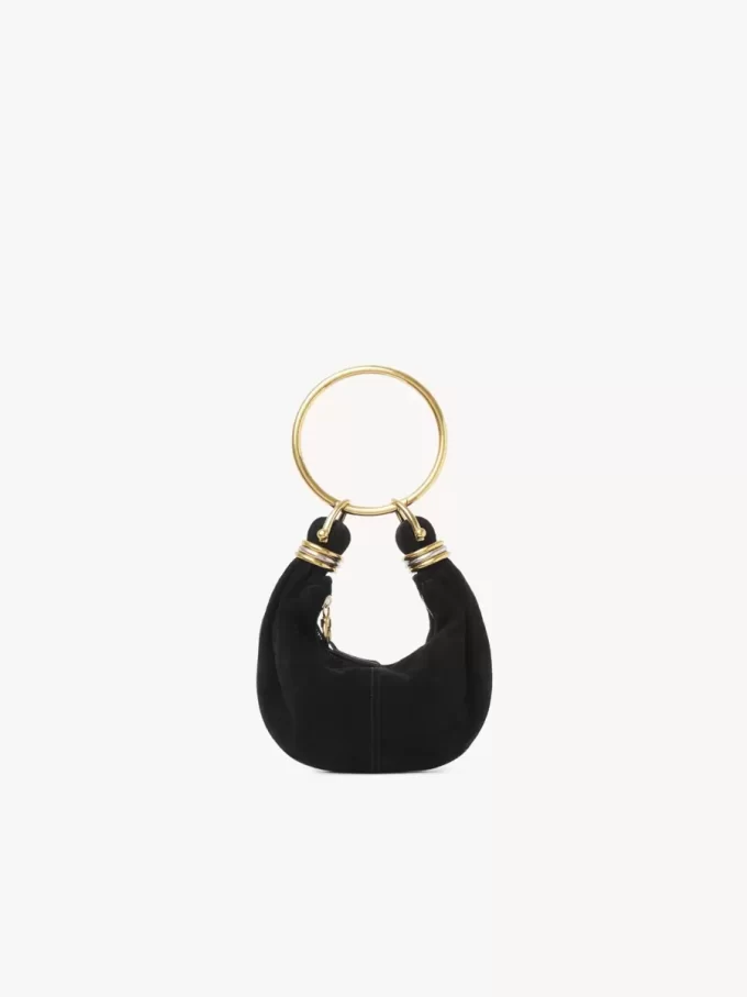 Bolso Mini Pulsera Hobo en piel serraje