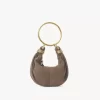 Bolso Mini Pulsera Hobo en piel serraje