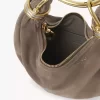 Bolso Mini Pulsera Hobo en piel serraje