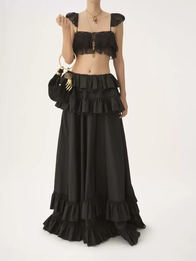 Bolso Mini Pulsera Hobo en piel serraje