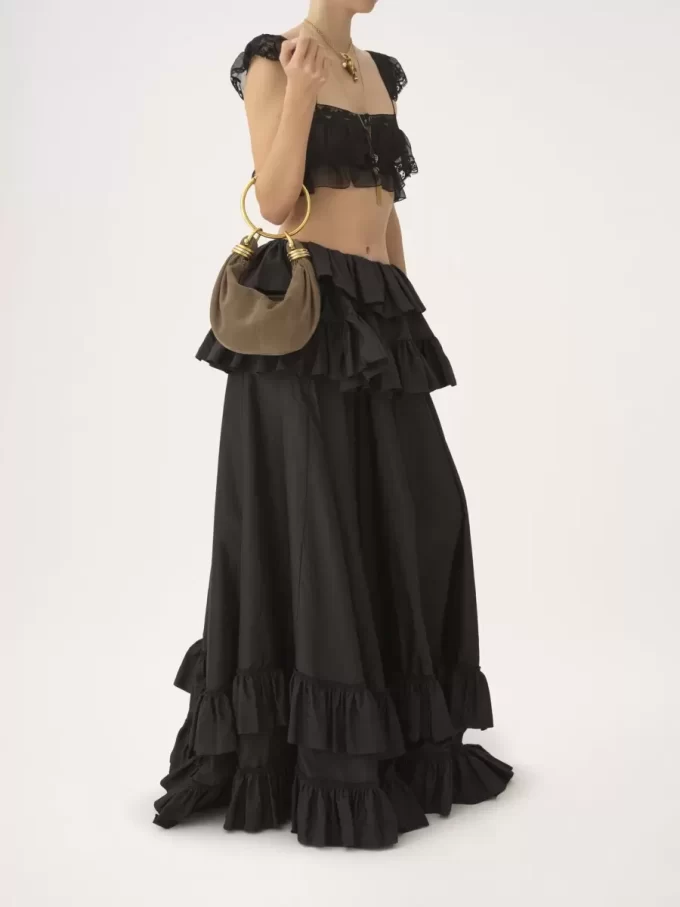 Bolso Mini Pulsera Hobo en piel serraje