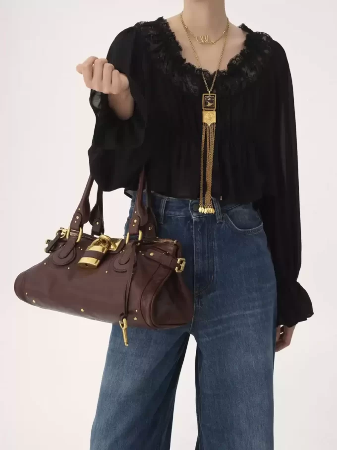Bolso Paddington en piel granulada Bolso Paddington en piel granulada