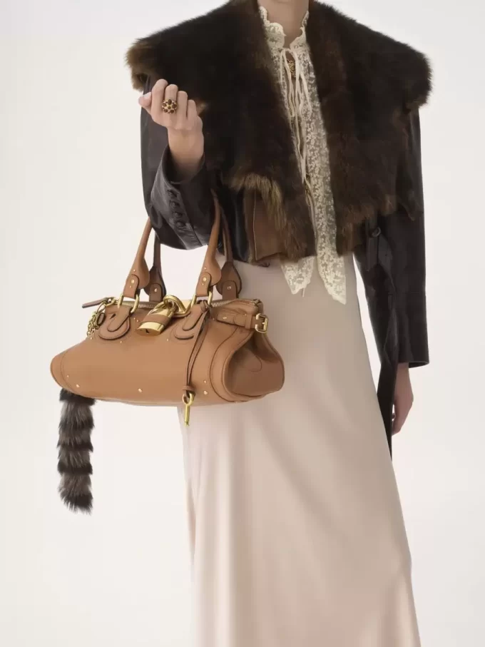 Bolso Paddington en piel granulada Bolso Paddington en piel granulada
