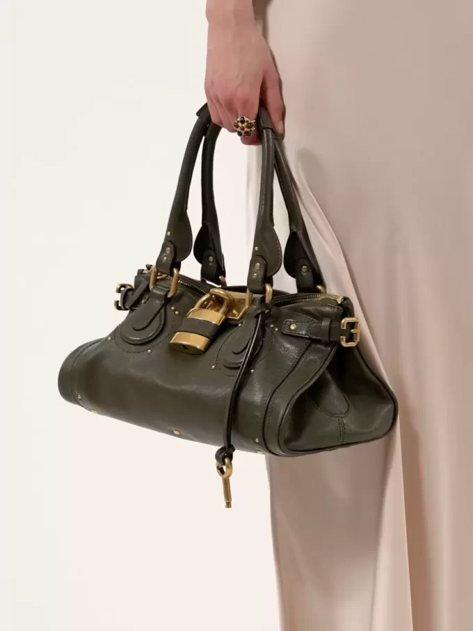 Bolso Paddington en piel granulada Bolso Paddington en piel granulada