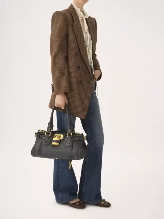 Bolso Paddington en piel granulada Bolso Paddington en piel granulada