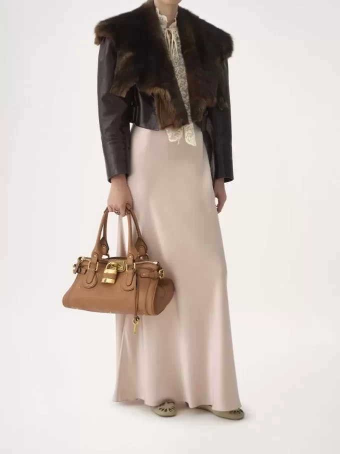 Bolso Paddington en piel granulada Bolso Paddington en piel granulada