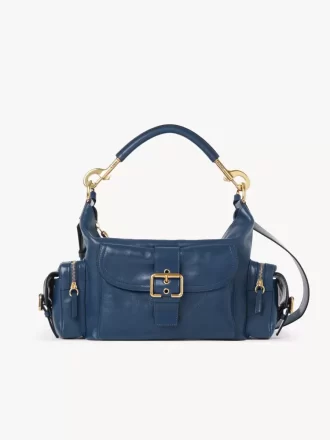 Bolso para cámara en piel brillante