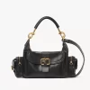 Bolso para cámara en piel brillante