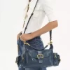 Bolso para cámara en piel brillante