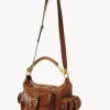 Bolso para cámara en piel brillante