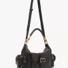 Bolso para cámara en piel brillante