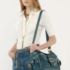 Bolso para cámara en piel brillante