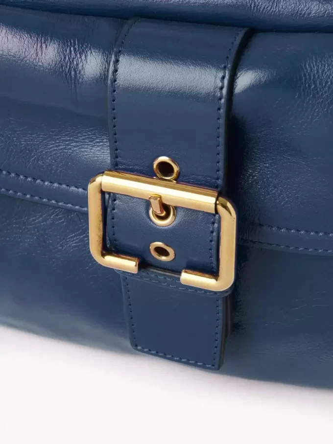 Bolso para cámara en piel brillante