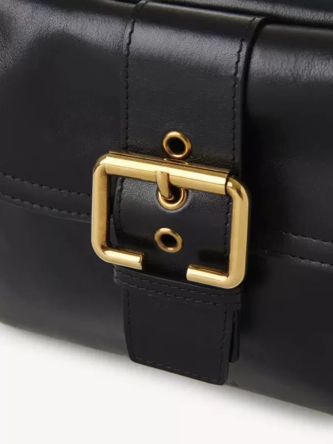 Bolso para cámara en piel brillante