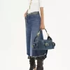 Bolso para cámara en piel brillante