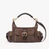 Bolso para cámara en piel de ante