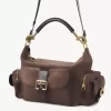 Bolso para cámara en piel de ante