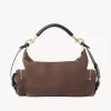 Bolso para cámara en piel de ante