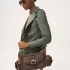 Bolso para cámara en piel de ante